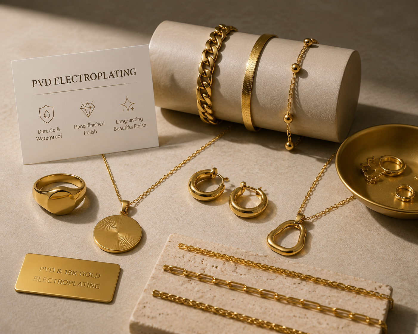 Gold plating finish